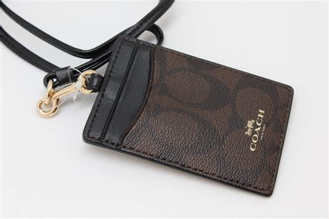 coach id holder lanyard